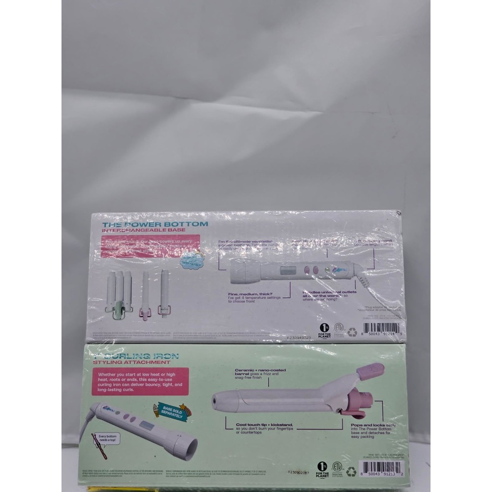 Mane Power Bottom Base + 1" Curling Iron Attachment NEW Sealed Hair Set - Picture 3 of 6